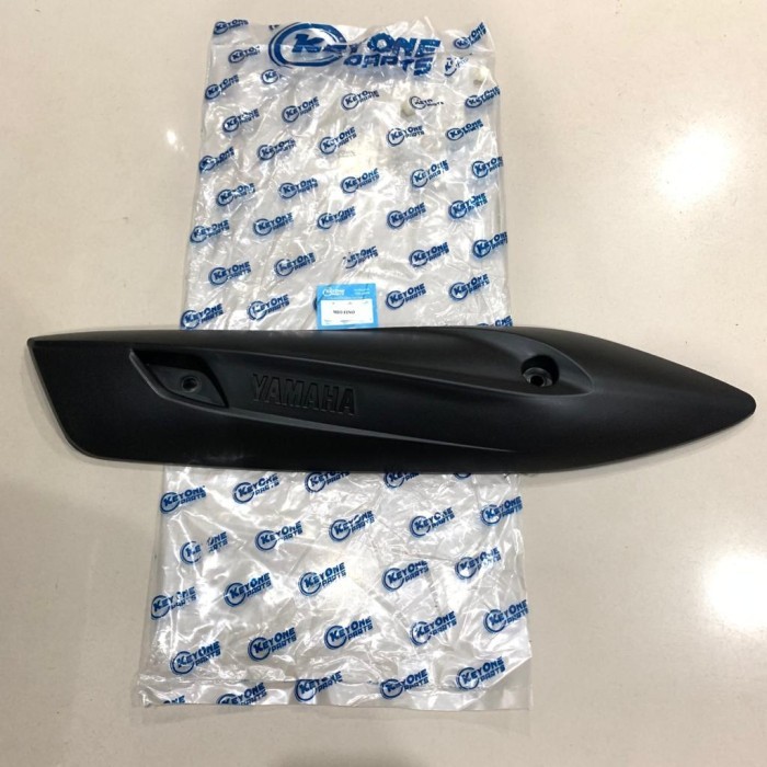 COVER TUTUP PROTECTOR MUFFLER PELINDUNG KNALPOT YAMAHA MIO J SOUL GT 115 FINO FI 115 HITAM AKSESORIS