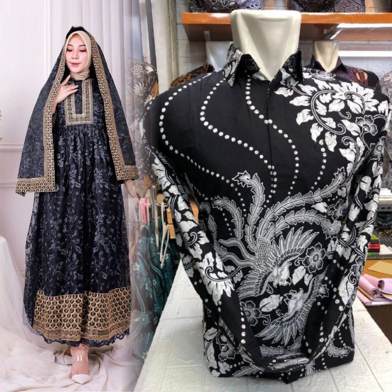 couple gamis selendang katrina##kebaya brokat21