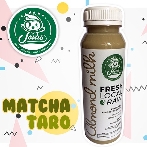 

PREMIUM ORGANIC RAW ALMOND MILK / SUSU ALMOND MATCHA TARO