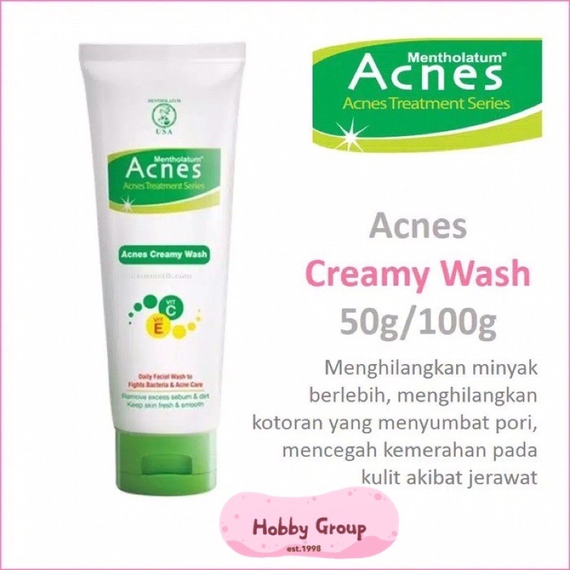 Acnes creamy wash 100gr 50gr sabun cuci muka jerawat kulit acne pimple face wash 100 50 gr 100g 50g