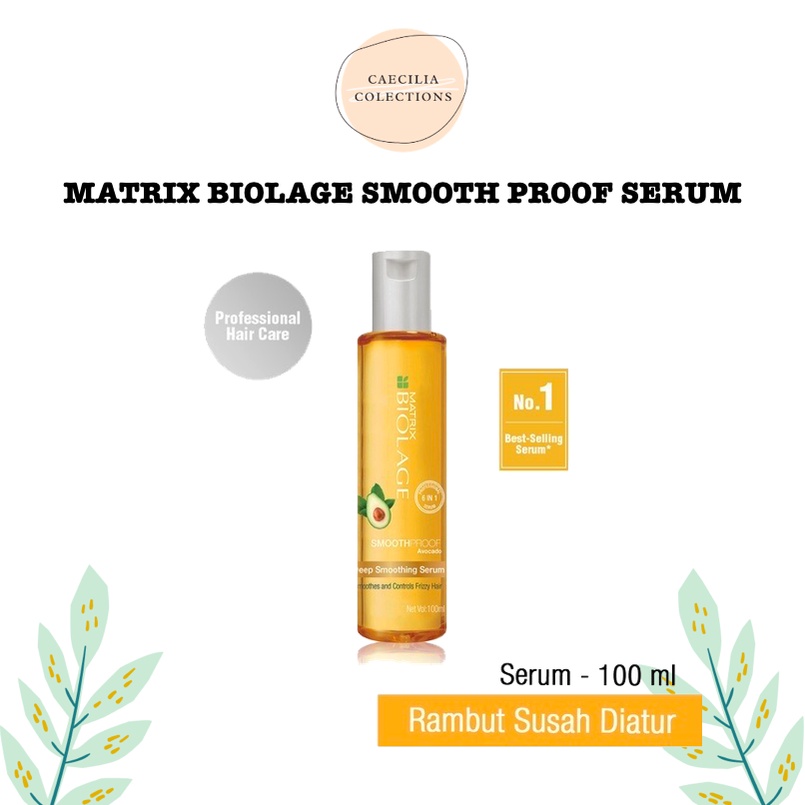 CC - Matrix Biolage Smooth Serum | Serum Penghalus Rambut | Vitamin Rambut Matrix Botol Kuning 100 M