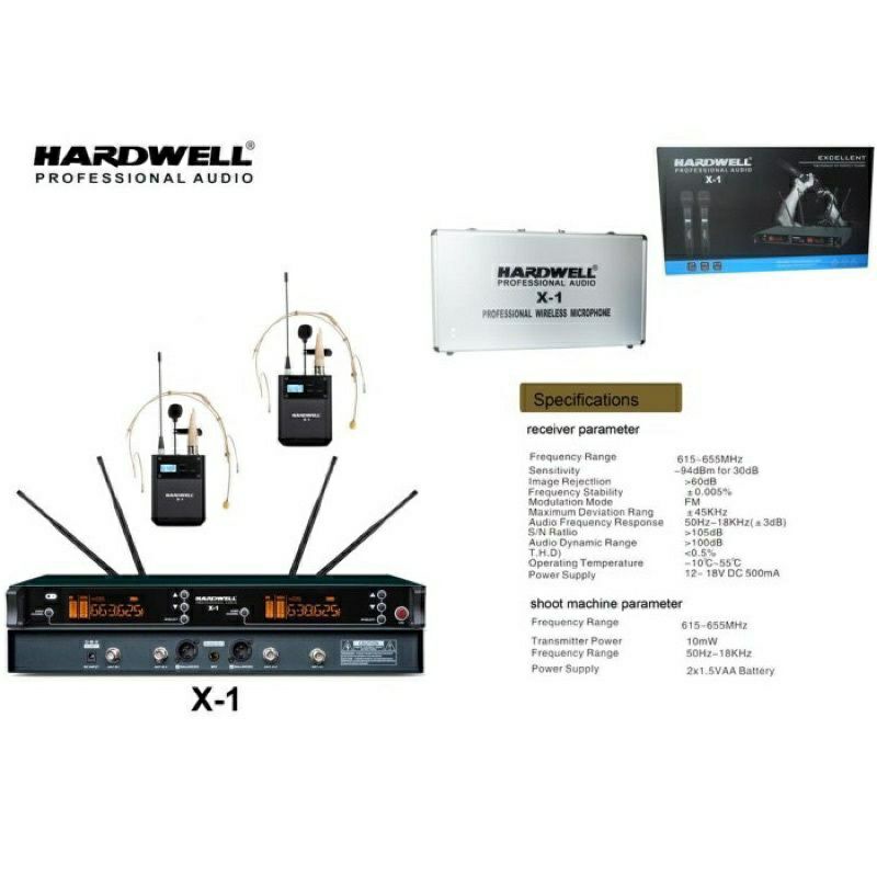 Mic Wireless Original Hardwell Hardcase CLIP ON