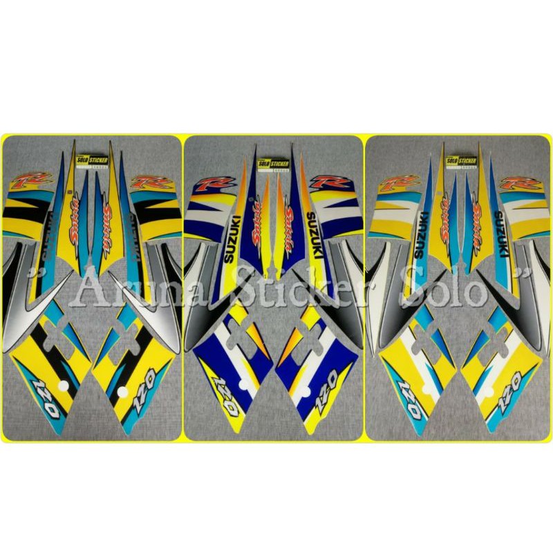 striping Suzuki satria hiu 2tak