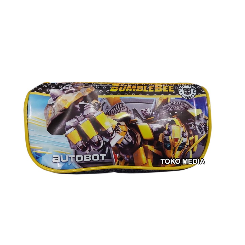 BEST SELLER!! Tempat Pensil Karakter Bahan Tebal Batman Spiderman dll (Boys Series)-BUMBLEBEE
