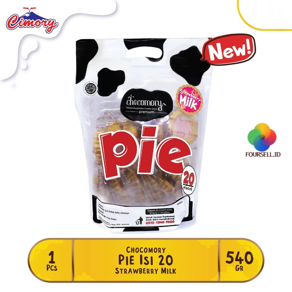 Chocomory Pie STRAWBERRY MILK  Pie Susu Cimory OlehOleh Bandung