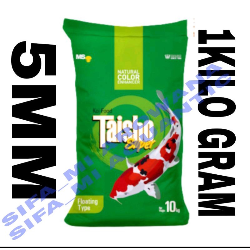 Pelet Koi 1KG 5mm hijau-pelet koi taisho 5mm hijau