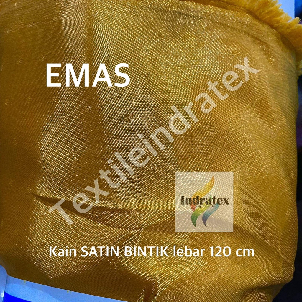 ( per setengah meter ) KAIN SATIN SATEN BINTIK LEBAR 120 CM BAHAN HORDENG GORDEN SCHRUNCIE HAMPERS PARSEL CRAFT KERAJINAN TANGAN