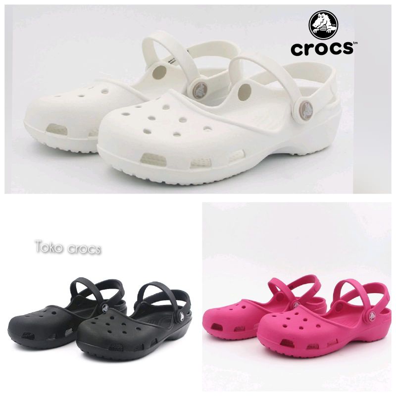 Crocs Maryjane Karin / sandal Sepatu wanita Crocs karin