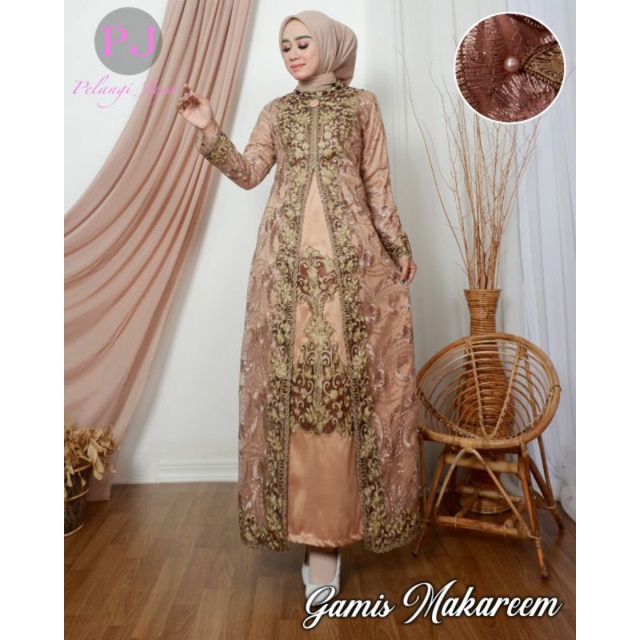 GAMIS PESTA MEWAH/GAMIS MAKAREM/GAMIS MEWAH PELANGI JAYA ORIGINAL