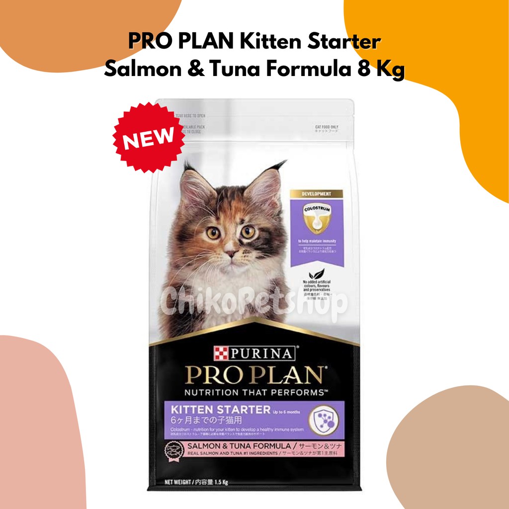 [GRAB GOJEK Only] PRO PLAN Kitten Starter Salmon &amp; Tuna Formula Proplan 8 Kg