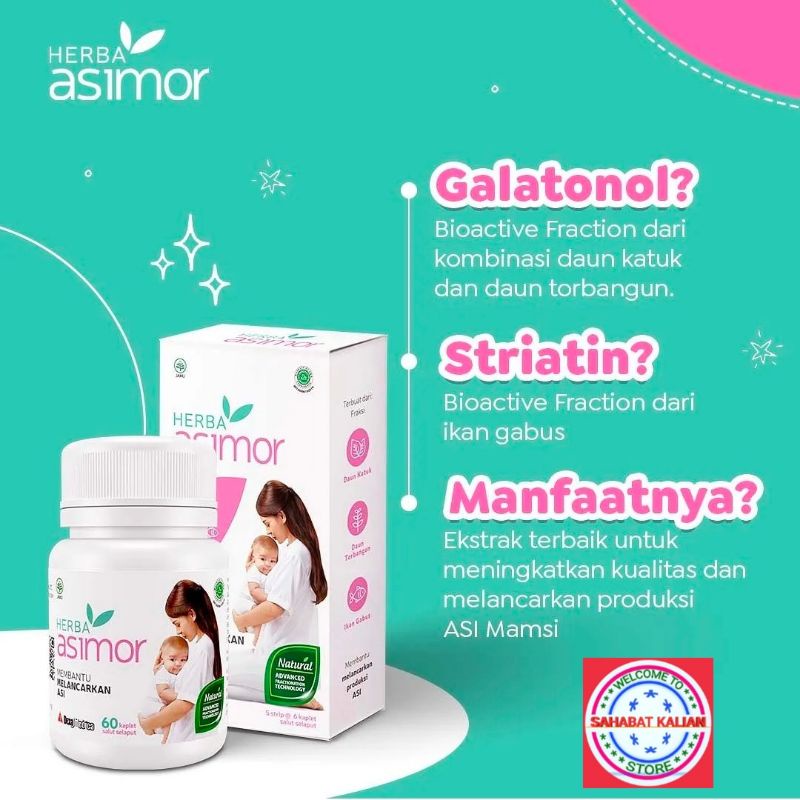 HERBA ASIMOR PELANCAR ASI 30 CAPSUL DAN 60 CAPSUL