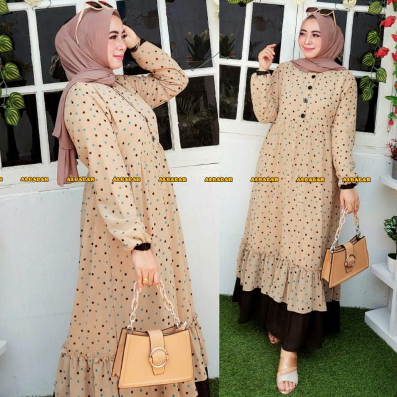 GAMIS CERUTY BABY DOLL MOTIF POLKADOT REMPEL BAWAH GAMIS CERUTY BABY DOLL MOTIF BUNGA GAMIS DUA LAYER MOTIF BUNGA GAMIS DUA LAYER MOTIF POLKADOT