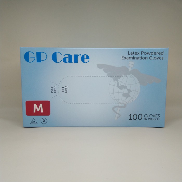 GP Care Latex Powdered Gloves M