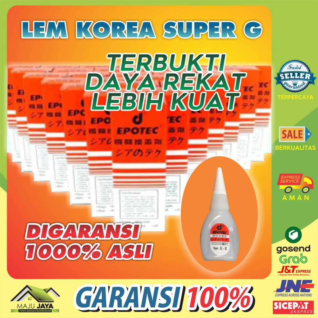 

LEM DEXTONE EPOTEC LEM KOREA POWER GLUE SUPERGLUE CYANOACRYLATE ADHESIVE ASLI 100 ORIGINAL MURAH