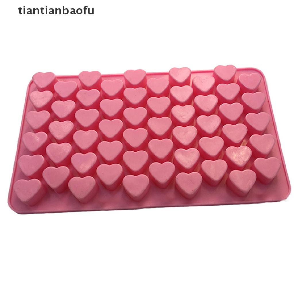 [tiantianbaofu] Mini Heart Mold Silicone Ice Cube Tray DIY Chocolate Fondant Mould 3D Pastry Boutique