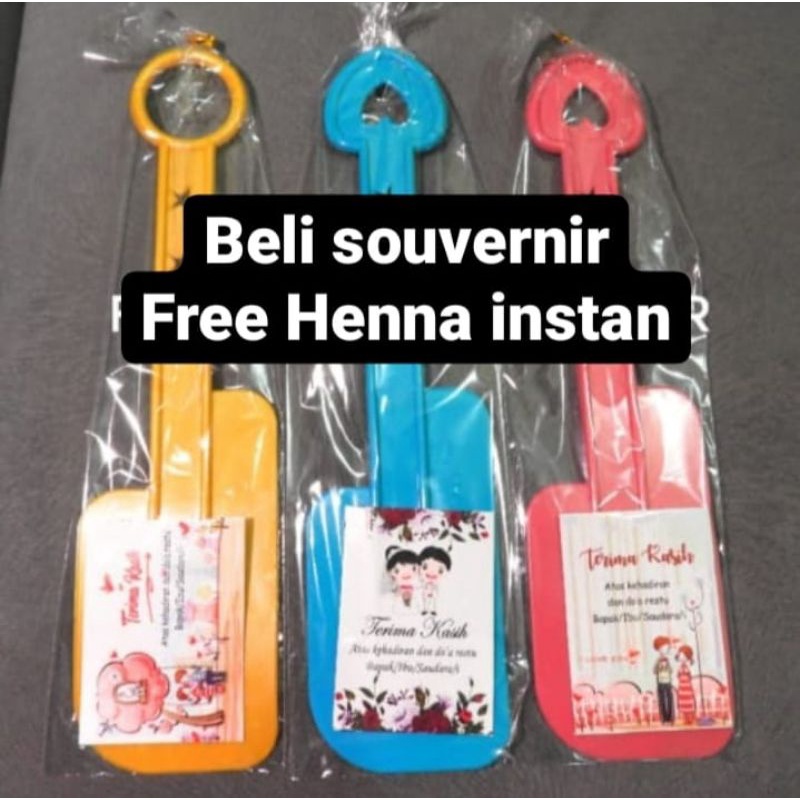 FREE HENA INSTAN / SOUVERNIR POLESAN SAMBEL / SOUVERNIR PERNIKAHAN