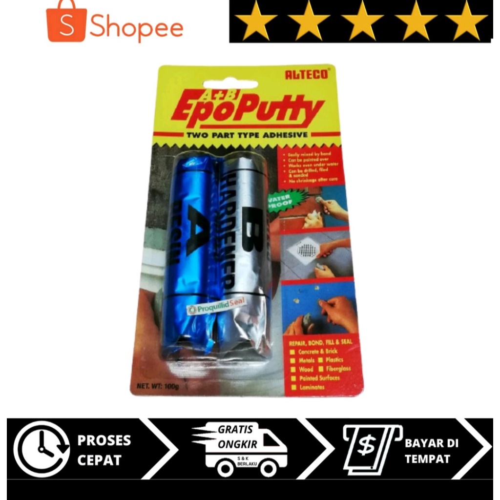 Jual Lem Epo Putty Alteco Epo Putty Lem Porting Gram Shopee Indonesia