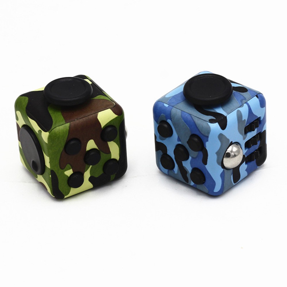 [Fresh] Fidget Cube ABS Motif Camo untuk Meningkatkan Fokus Anak / Dewasa