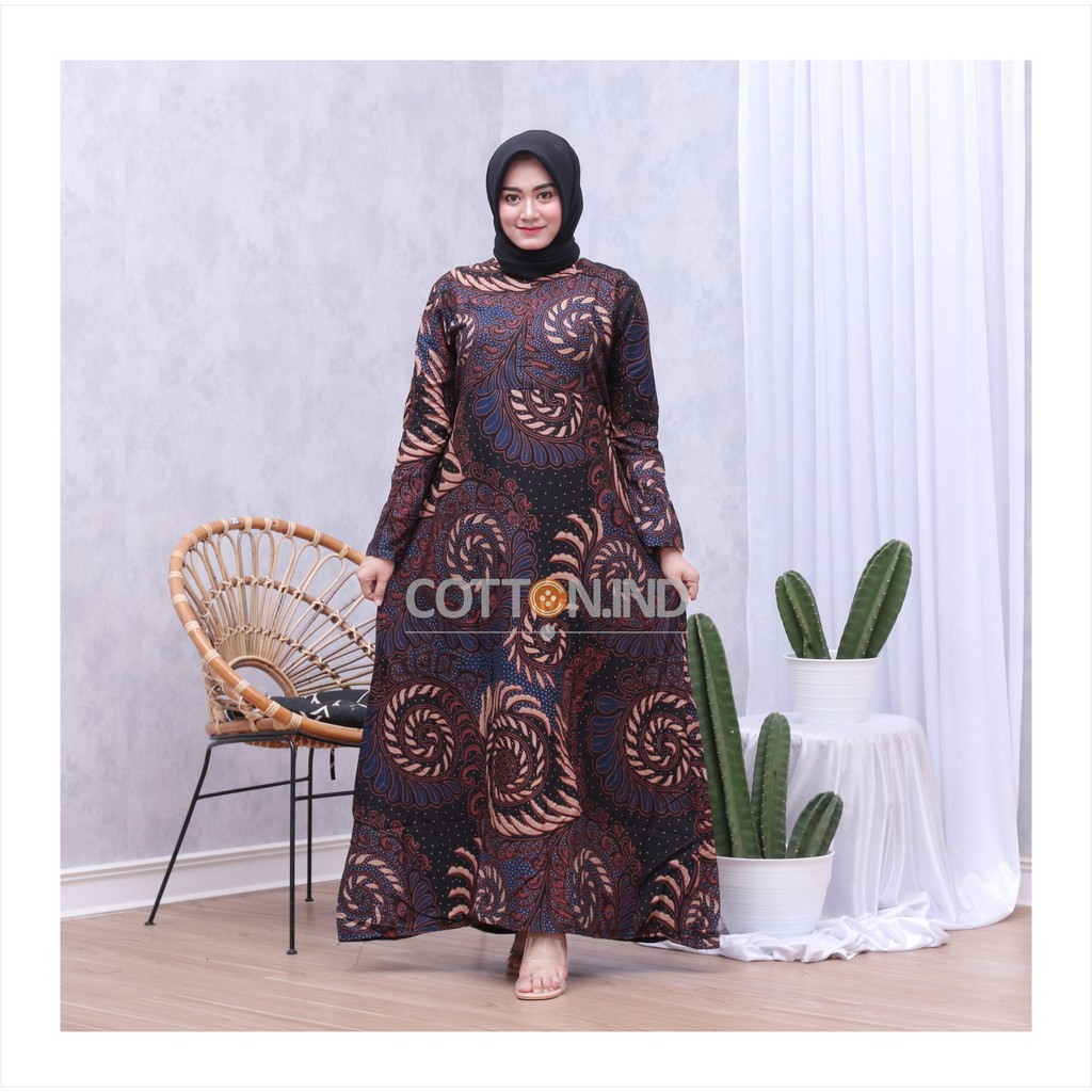 Cottonind Gamis Batik Maxi Wanita GK-004