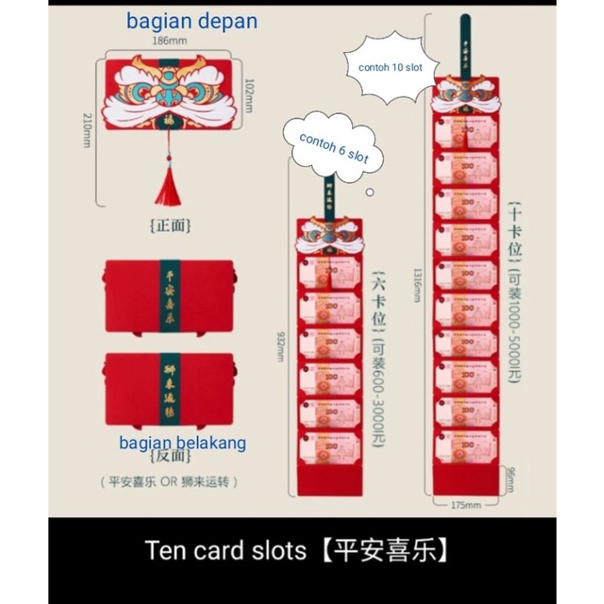 REDY STOK angpao lipat / angpao viral / angpao lipat  harimau 2022/ 折叠红包 / angpao kekinian