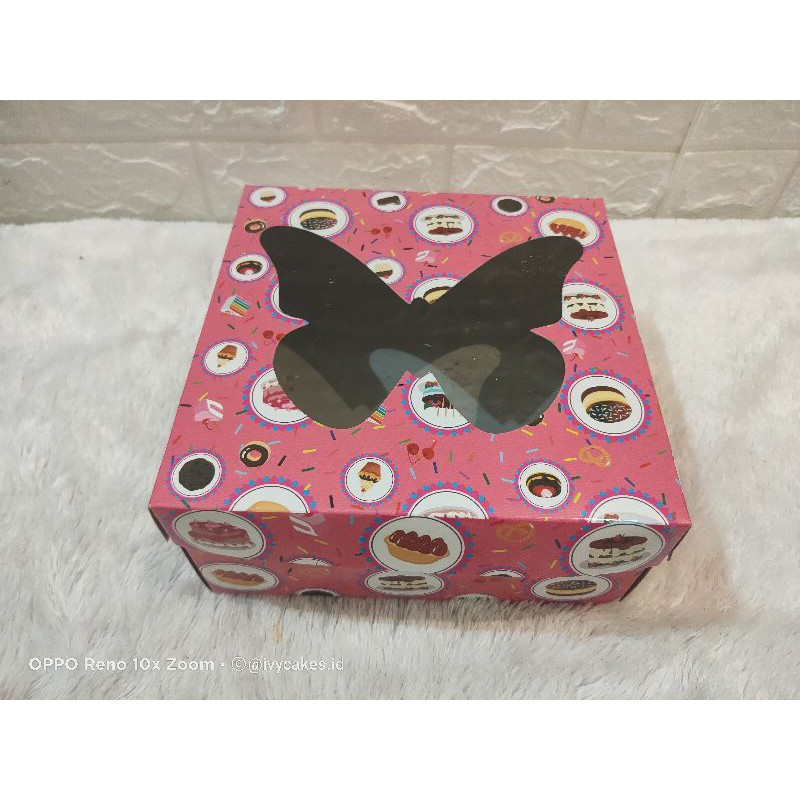 DUS CAKE BOX KUE TEMPAT ROTI MIKA TINGGI 12 CM