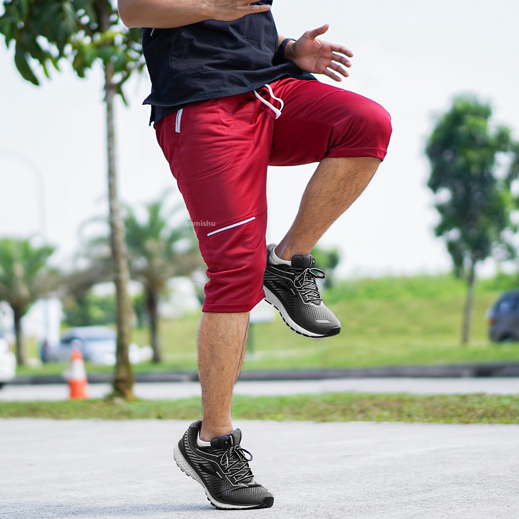 Celana Pendek Olahraga Sporty Elegant Short Pants Men QOMISHU OSAMU series Celana Pendek Pria Olahra
