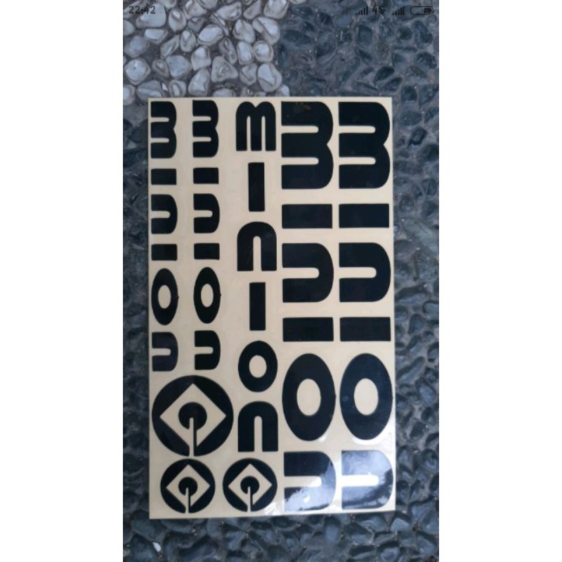 Cutting Sticker Minion/ Sticker Minion / Cuting Stiker Sepeda Mini