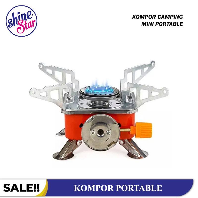 SHINE STAR - BISA COD - Kompor Gas Mini Camping Portable / Kompor Gunung [ Free 1bh Tas ]