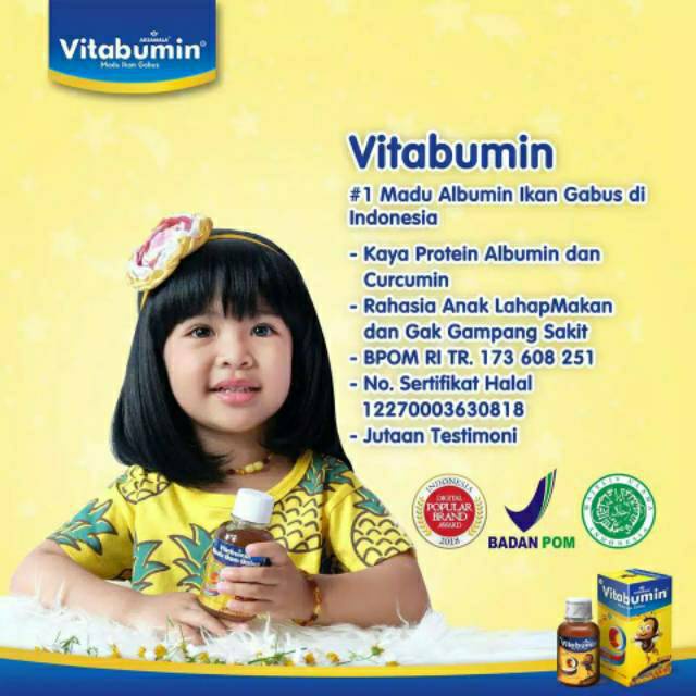 Vitabumin 130ml - Vitamin Nafsu Makan dan Daya Tahan Tubuh Anak