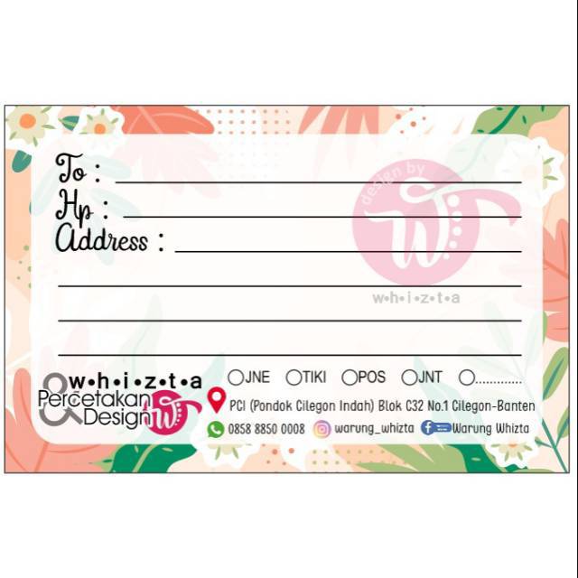 

STIKER PENGIRIMAN CUSTOM