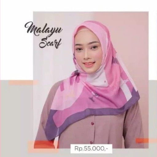Hijab Segiempat Voal ukuran Square Motif MALAYU by MEZORA
