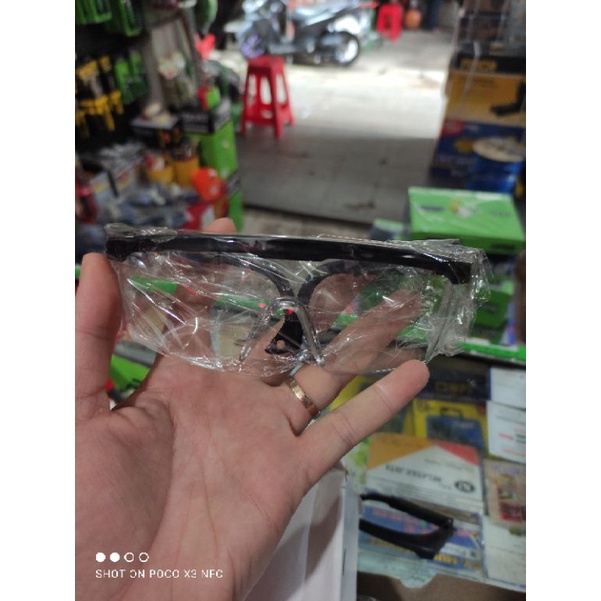 KACA MATA SAFETY BENING PUTIH/ KACA MATA PELINDUNG SAFETY GLASSES BENING NANKAI