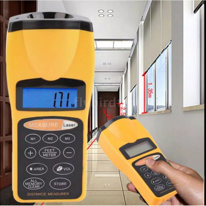 meteran laser distance meter laser pengukur jarak laser