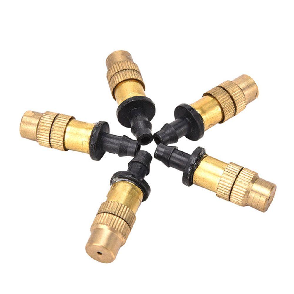 [Elegan] 5pcs Kuningan Misting Nozzle Top Selling New Arrival Irigasi Air Pendingin Benang Adjustable Taman Sprayer