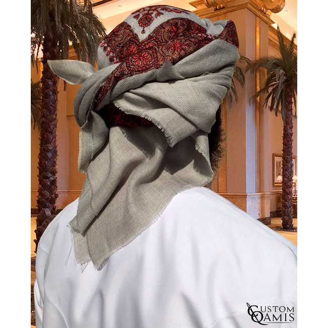 ASLI gutroh ghutrah syal rida serban yamani Omani dan surban ALQUBBATU ALKHODRO Qubbatul Khodro Orig