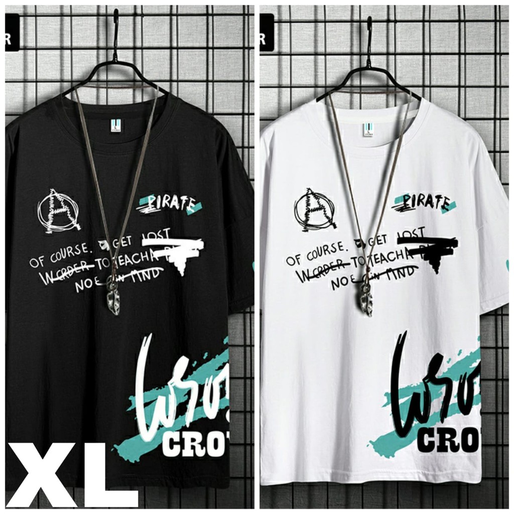 Baju Kaos Kasual Fashion Pirate Pria Lengan Pendek