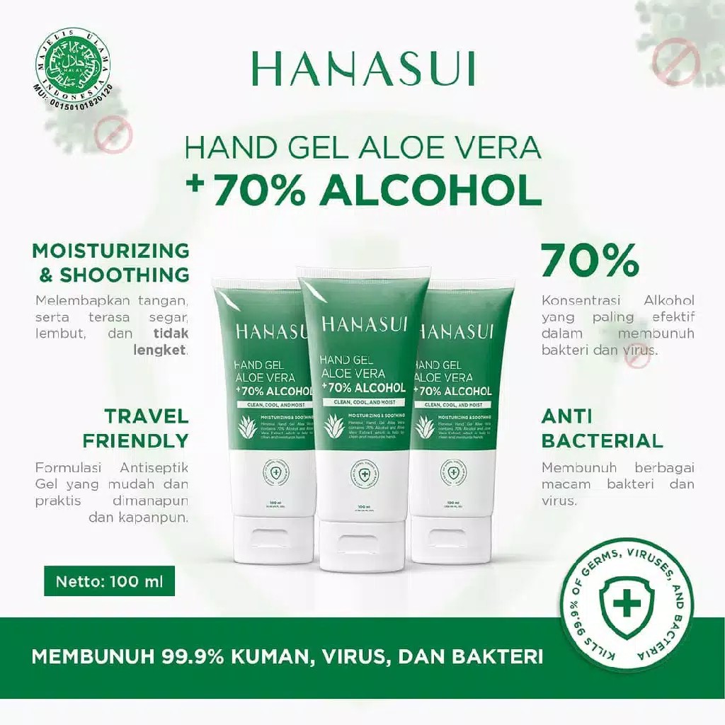Hanasui Hand Gel Aloe Vera