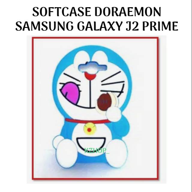 Softcase Samsung Galaxy J2Prime / J2 Prime Cover Hp Casing Silikon Karakter Doraemon Kucing Boneka