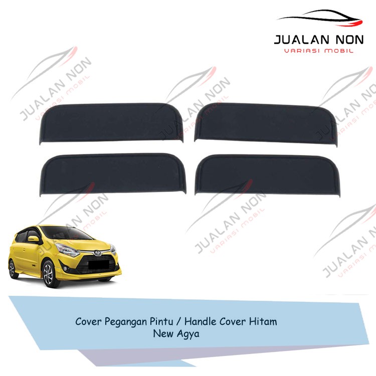 Cover Pegangan Pintu Handle Cover Hitam Mobil New Agya