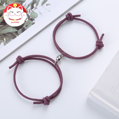 2PCS/SET GELANG COUPLE MAGNET - INFINITY BRACELET n CO uple Creative Couple Magnet Attract Bracelets Gelang magnet couple / kado aniv / kado ultah / kado persahabatan / pacar