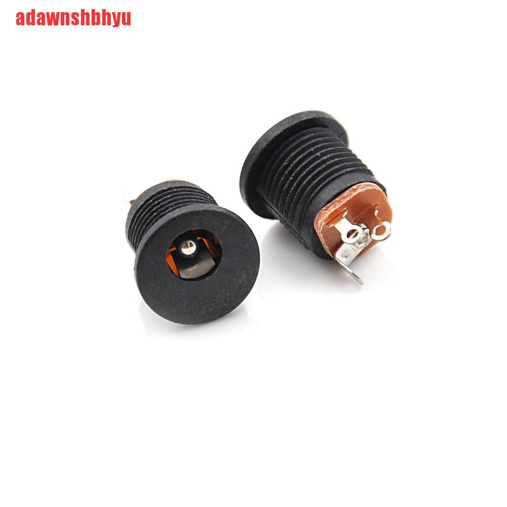 (Adawnshbhyu) 10pcs Adapter Konektor Soket Jack Female+Male Ukuran 5.5x