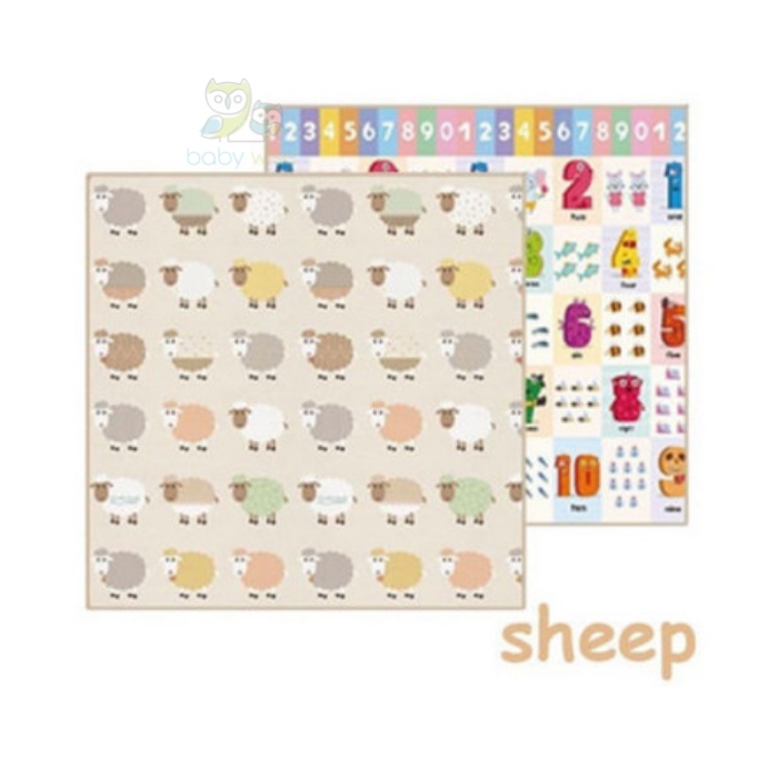 Right Start XPE Folding Mat Double Sided Antislip Waterproof - Alas Bermain Anak Bayi Matras Karpet Lipat-Sheep