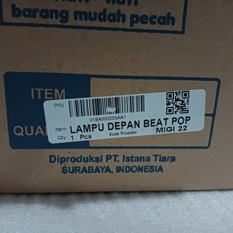 REFLEKTOR LAMPU DEPAN BEAT POP IMITASI WIN