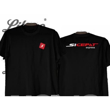 Kaos Tshirt Baju Combed 30S Distro Sicepat Express depan belakang kaos custom pria wanita
