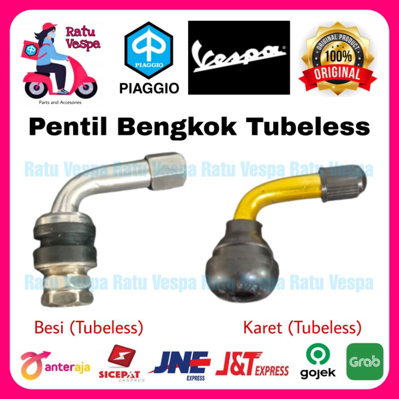 Pentil Bengkok Ban Tubeless Tubles Vespa VBB Super Sprint PX Excel