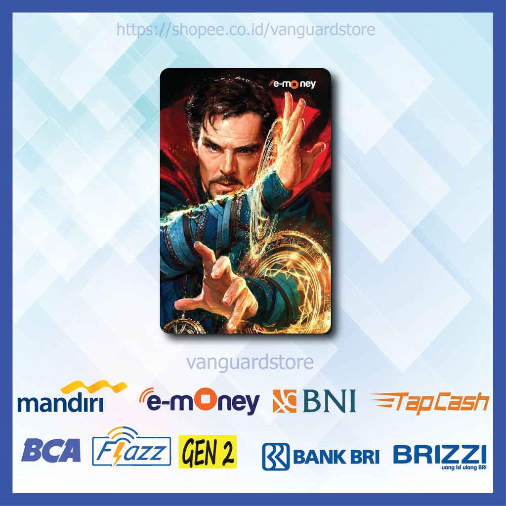 KARTU E MONEY E TOLL SUPERHERO AVENGERS DOCTOR STRANGE ANIME 23 EMONEY MANDIRI FLAZZ TAPCASH BRIZZI