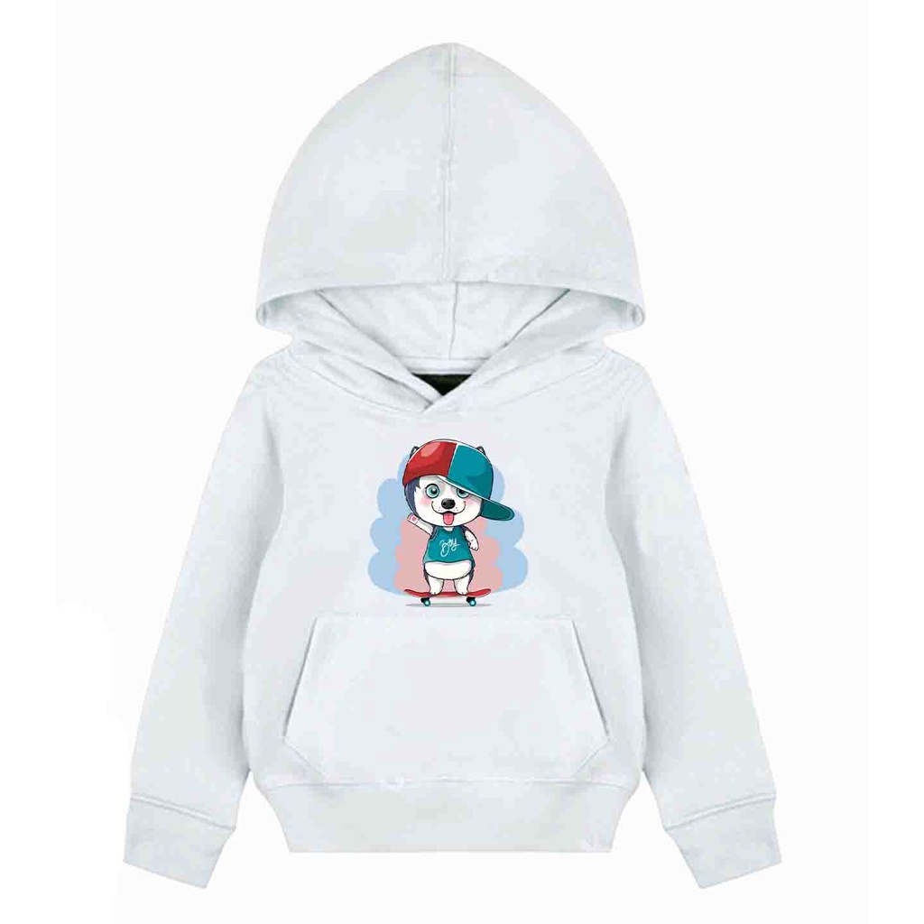 Hoodie Anak Skate Wolf Sweater Pakaian Fleece Anak M - XL