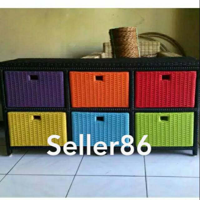 RAK TV ROTAN MEJA TV ROTAN SERBAGUNA bandung free kirim