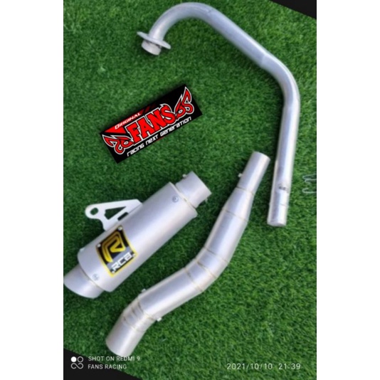 Knalpot Racing RCB sanblas R15 V2 v3 v4 CBR 150R CB150R New Scorpio 150 Mega Pro Verza Vixion R Byso