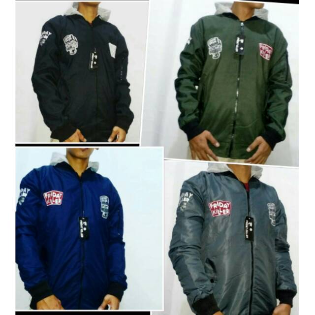 Jaket parasut friday killer distro